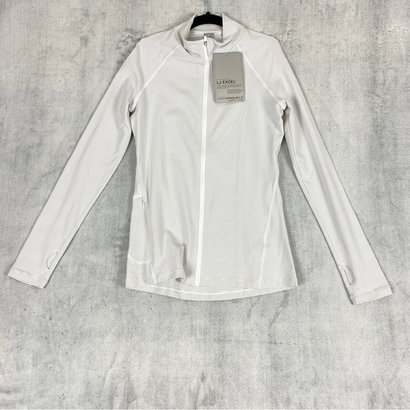 NEW Lorna Jane Unwind Zip Through Activewear Top XS Quick Dry Thumb Holes NWT - Picture 1 of 14